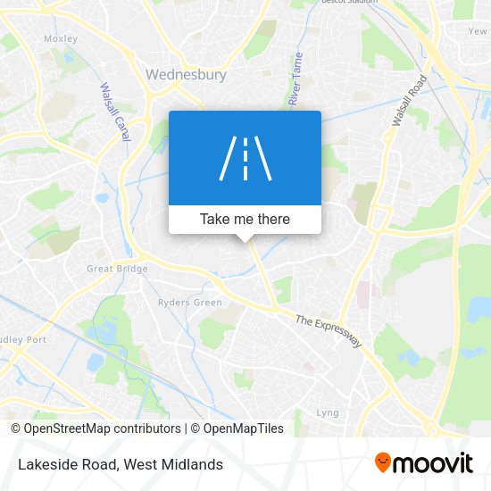 Lakeside Road map