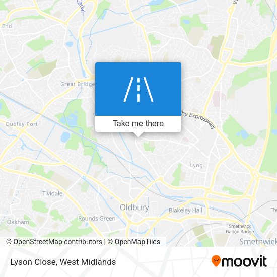 Lyson Close map