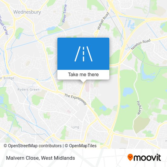 Malvern Close map