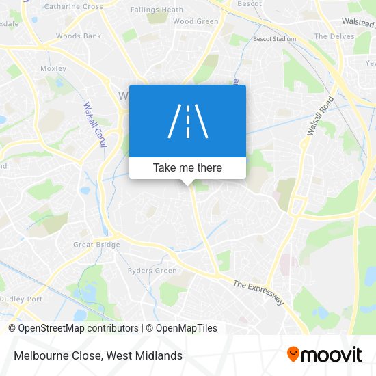 Melbourne Close map