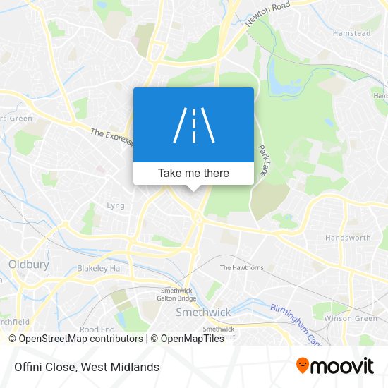 Offini Close map