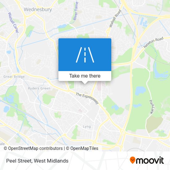 Peel Street map