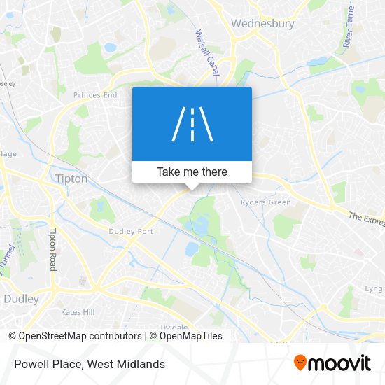 Powell Place map