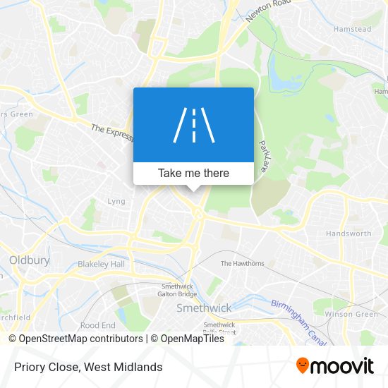 Priory Close map