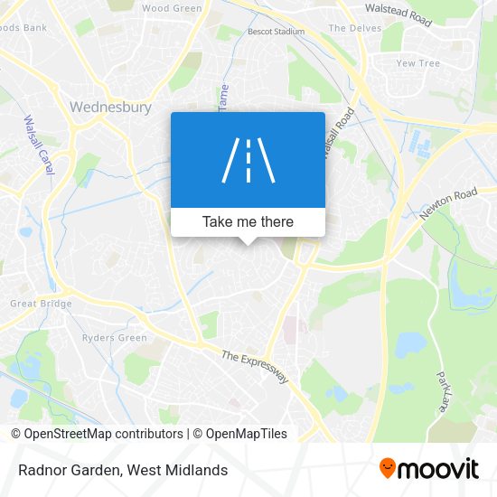 Radnor Garden map