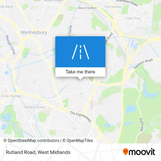Rutland Road map