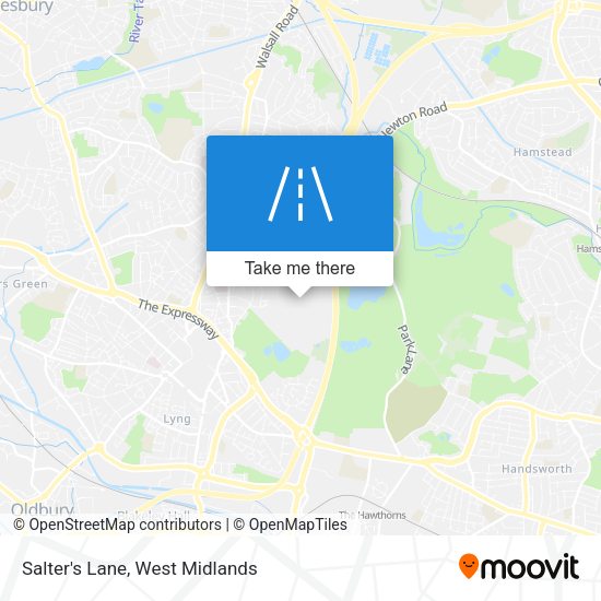 Salter's Lane map