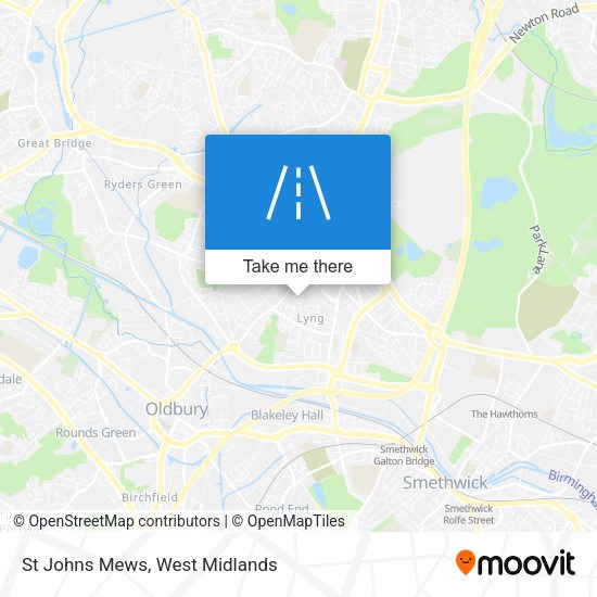 St Johns Mews map