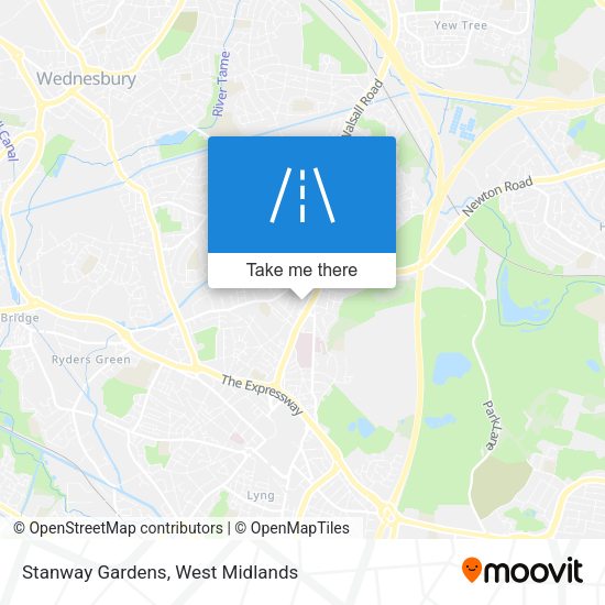 Stanway Gardens map