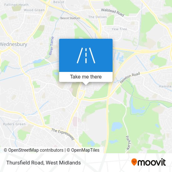 Thursfield Road map