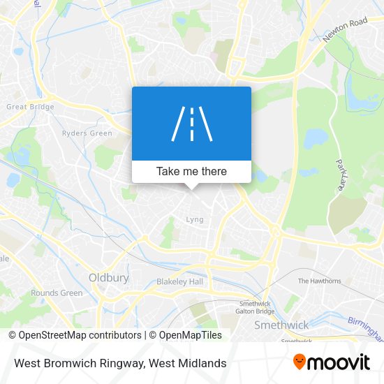 West Bromwich Ringway map