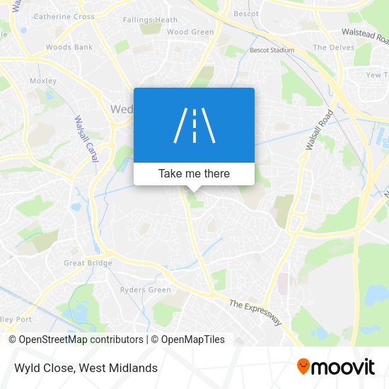 Wyld Close map