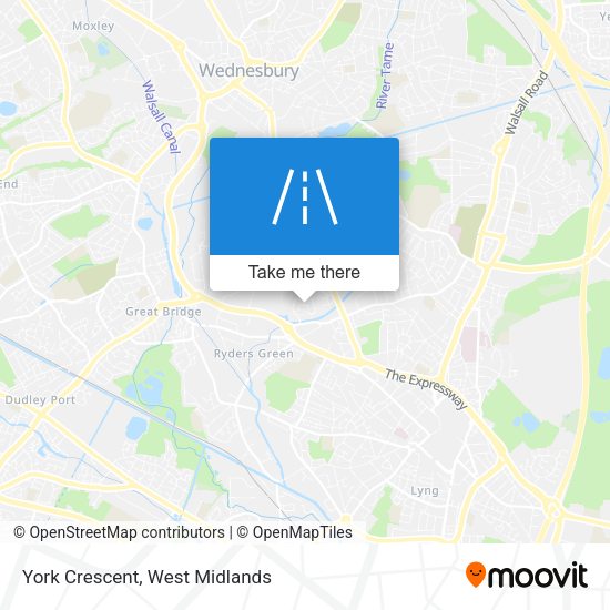 York Crescent map