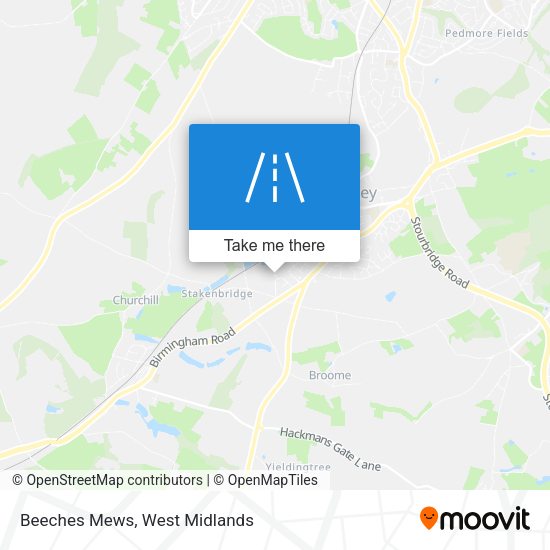 Beeches Mews map