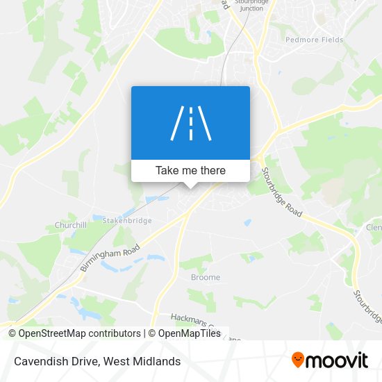 Cavendish Drive map