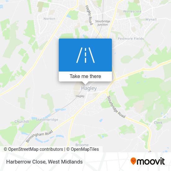 Harberrow Close map