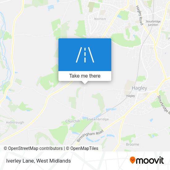 Iverley Lane map
