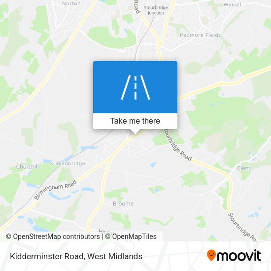 Kidderminster Road map