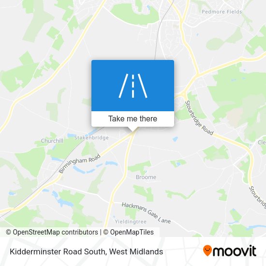 Kidderminster Road South map