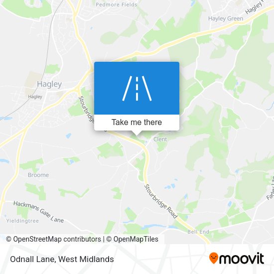 Odnall Lane map