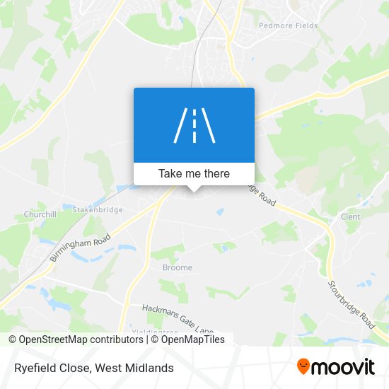 Ryefield Close map
