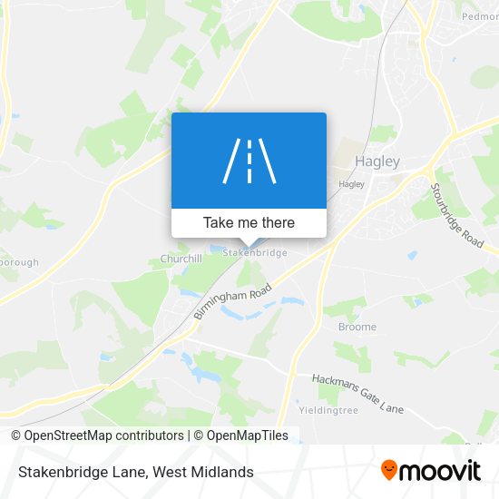 Stakenbridge Lane map