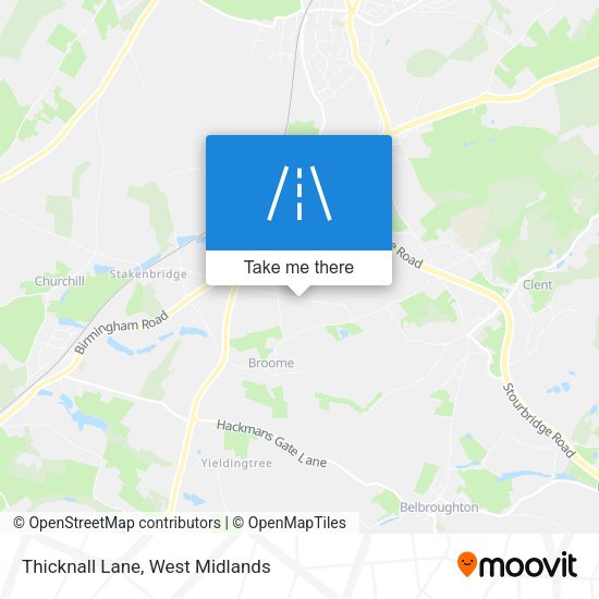 Thicknall Lane map