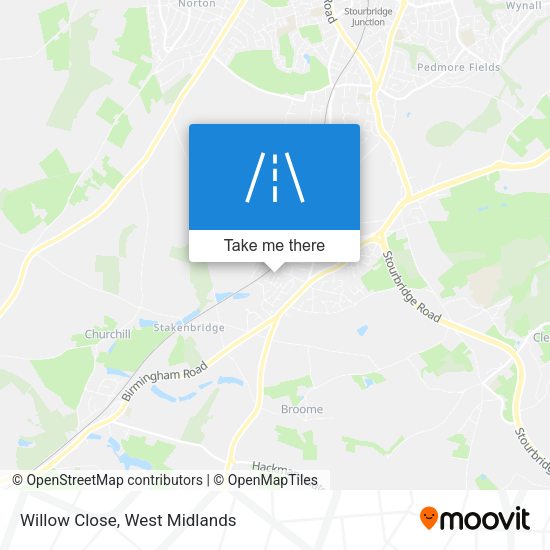 Willow Close map
