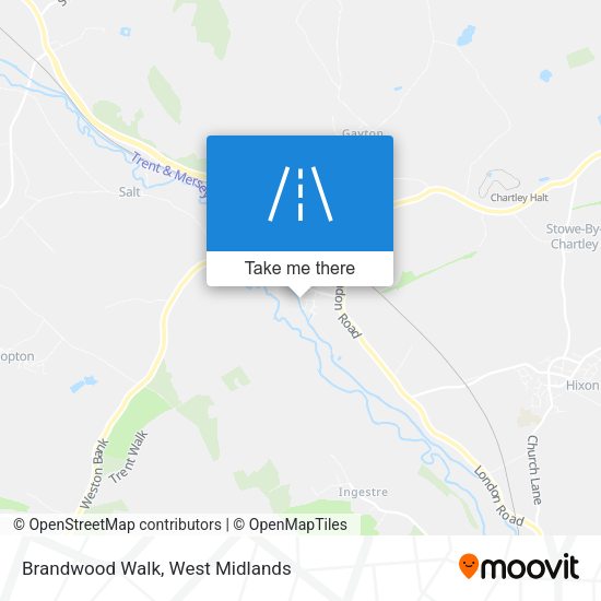 Brandwood Walk map