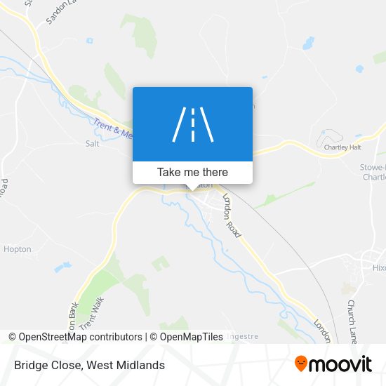 Bridge Close map