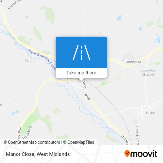 Manor Close map
