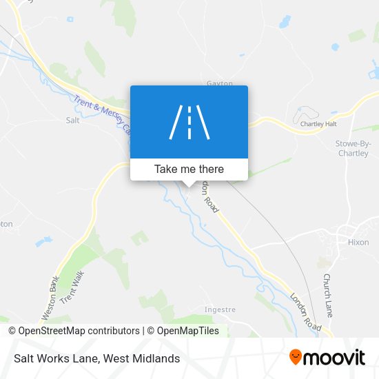 Salt Works Lane map