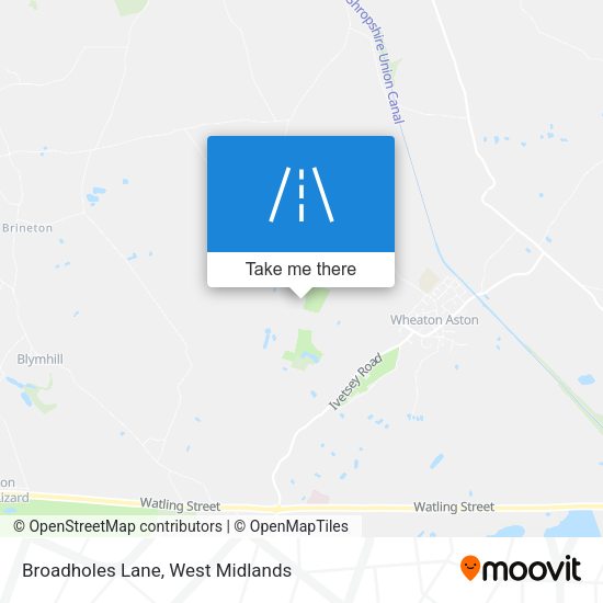 Broadholes Lane map