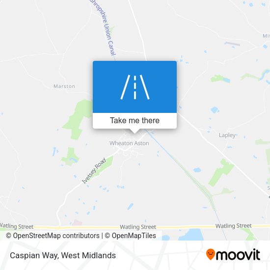 Caspian Way map