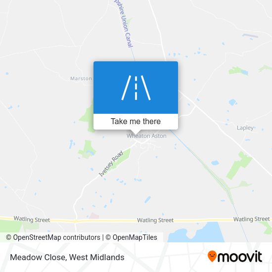 Meadow Close map