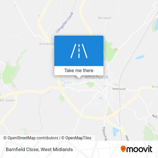 Barnfield Close map
