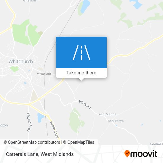 Catterals Lane map