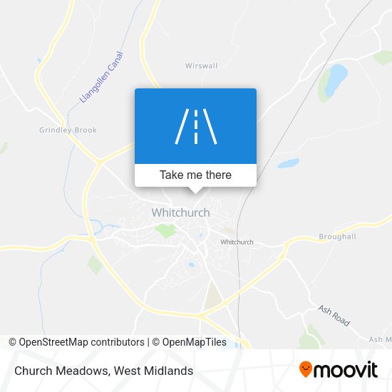 Church Meadows map