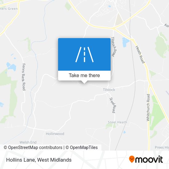 Hollins Lane map