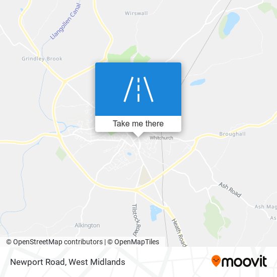 Newport Road map