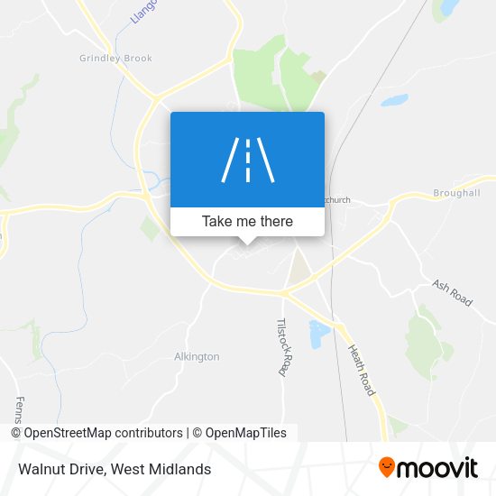 Walnut Drive map