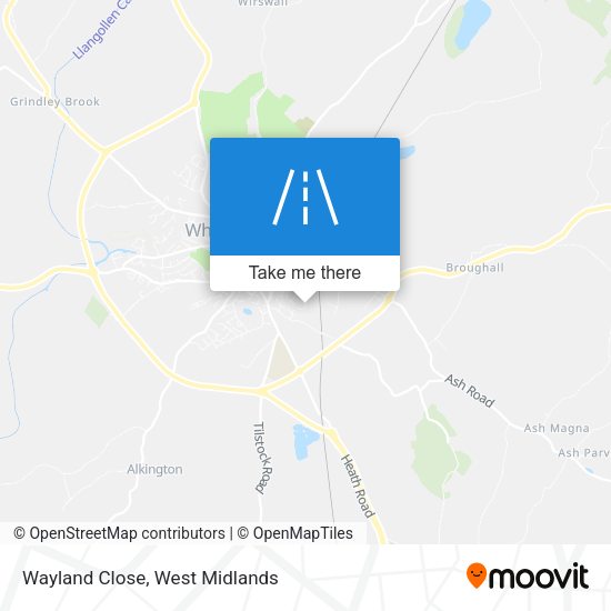 Wayland Close map