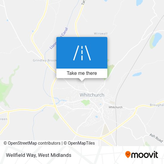 Wellfield Way map