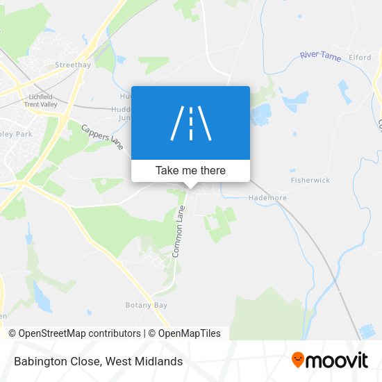 Babington Close map
