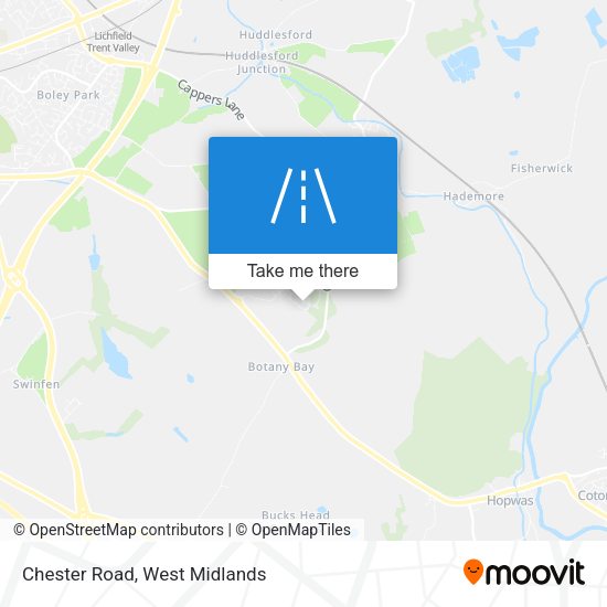 Chester Road map
