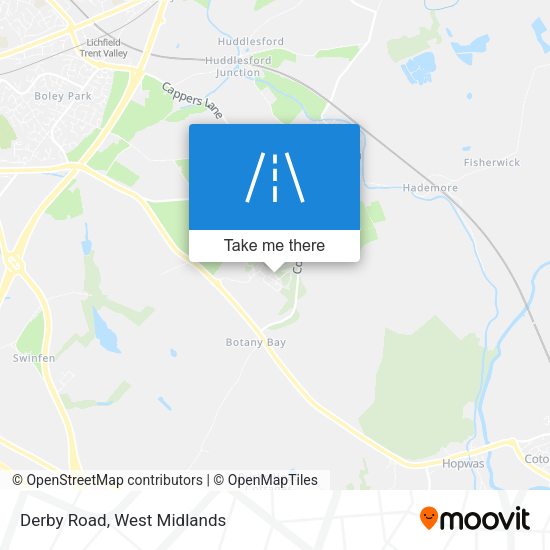 Derby Road map
