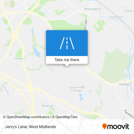 Jerry's Lane map