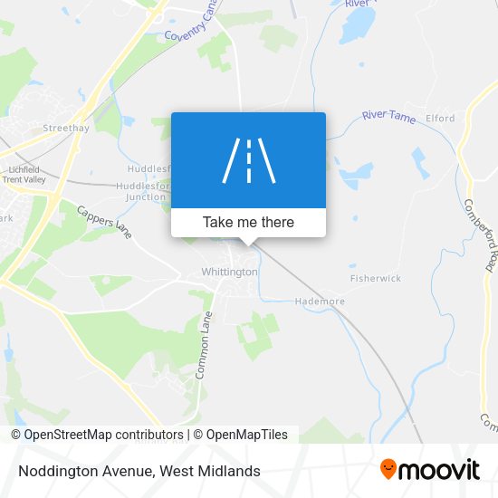 Noddington Avenue map