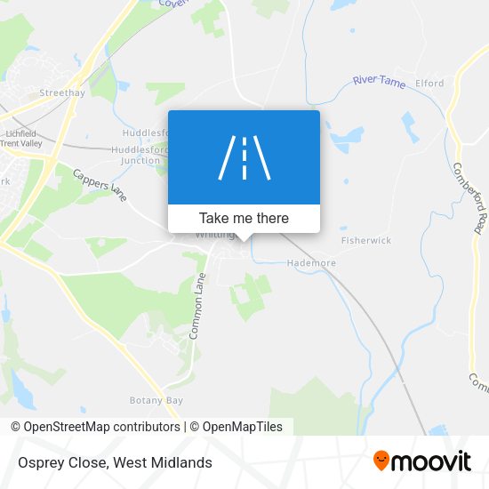 Osprey Close map