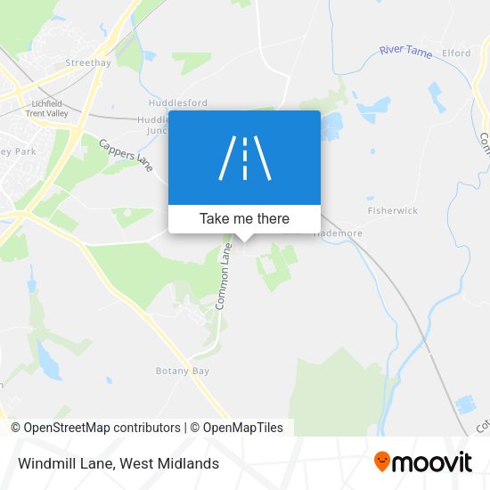 Windmill Lane map
